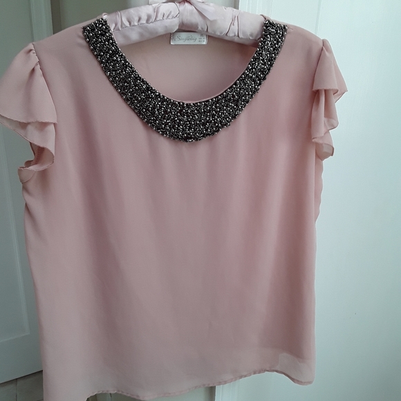 Vintage Singwing Pink Blouse xl - Picture 3 of 8